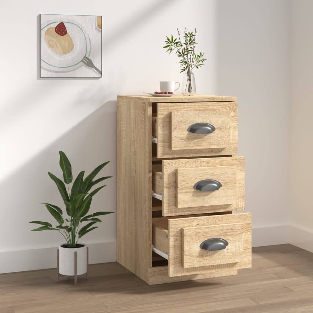 Buffet chêne sonoma 36x35,5x67,5 cm bois d'ingénierie