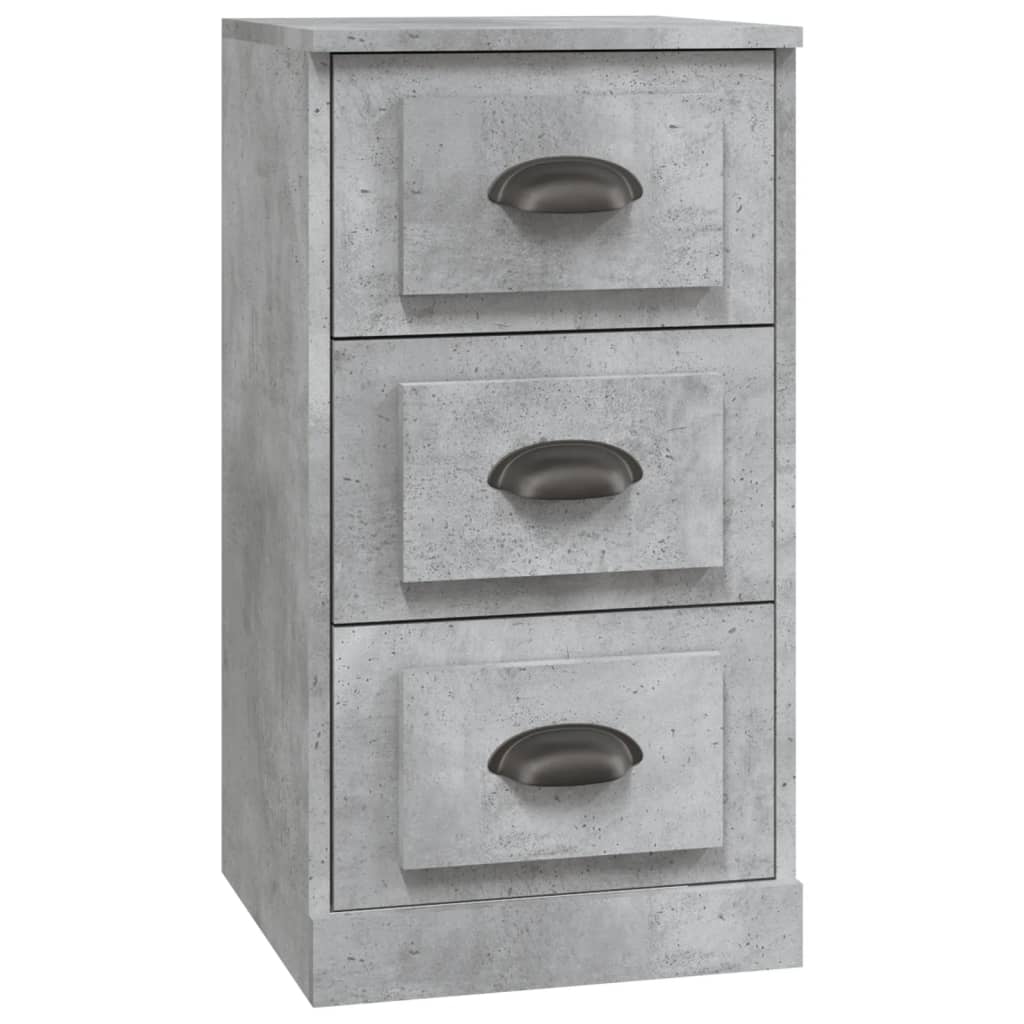 Credenza grigio cemento 36x35,5x67,5 cm in multistrato