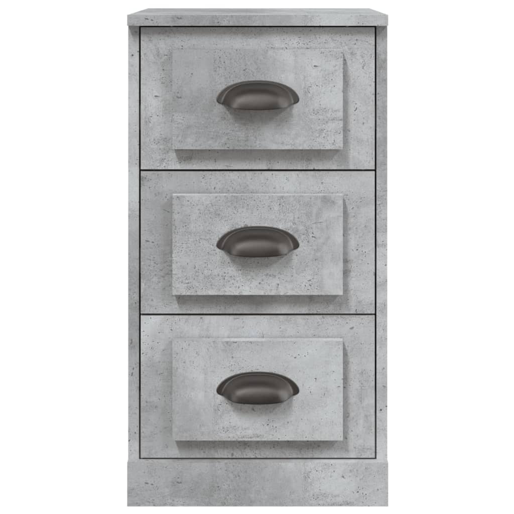 Buffet gris béton 36x35,5x67,5 cm bois d'ingénierie