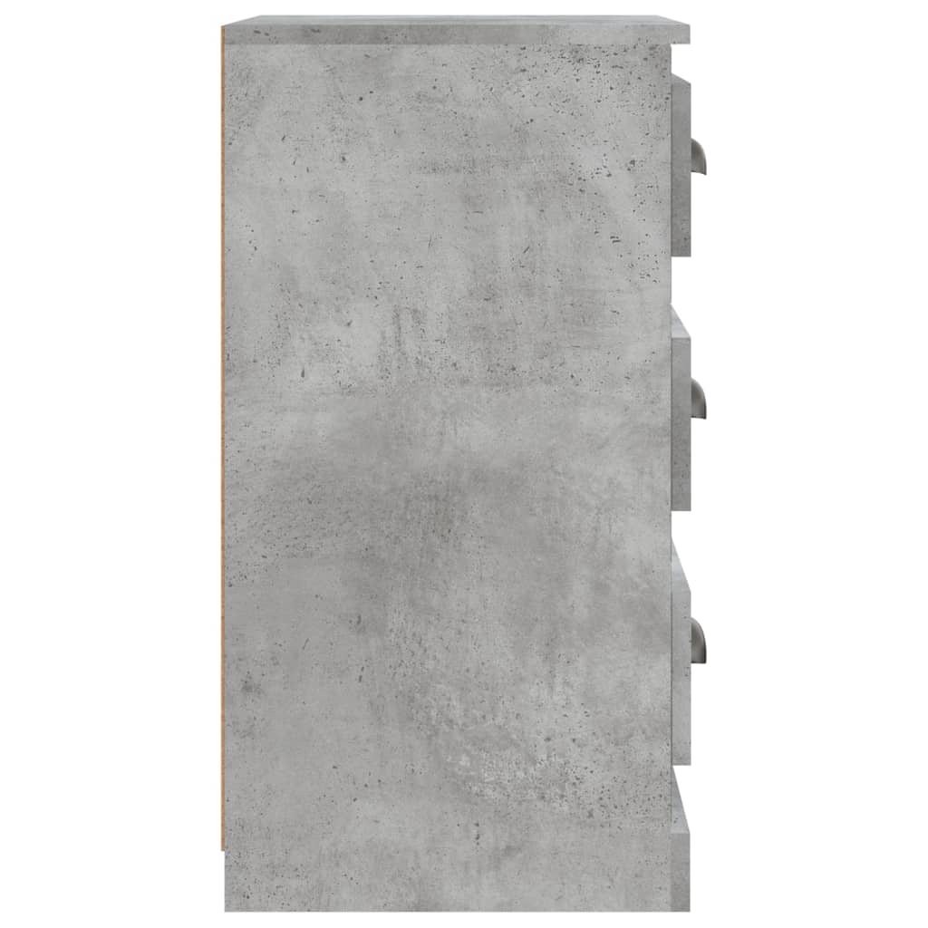 Buffet gris béton 36x35,5x67,5 cm bois d'ingénierie