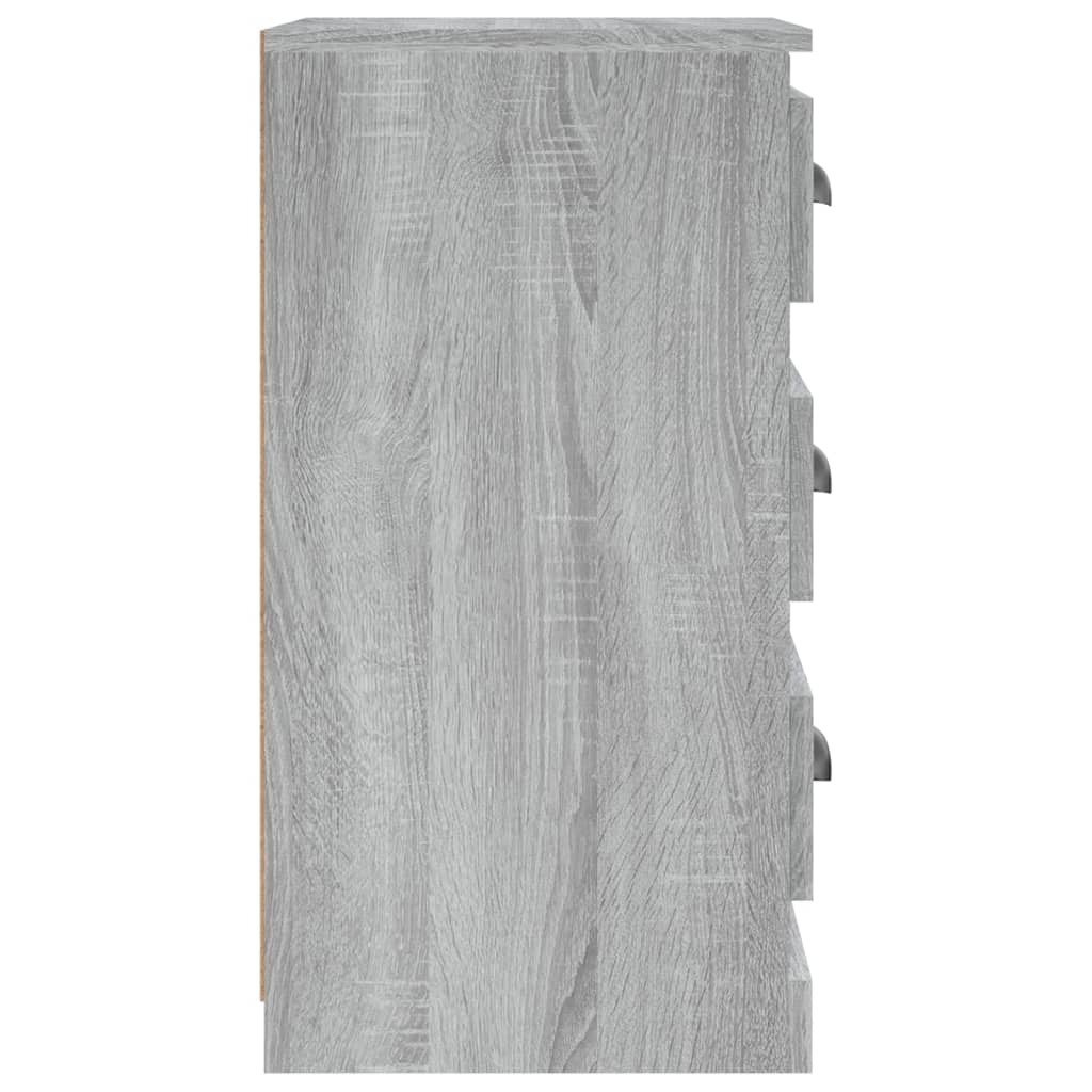 Credenza Sonoma grigia 36x35,5x67,5 cm in derivati ​​del legno