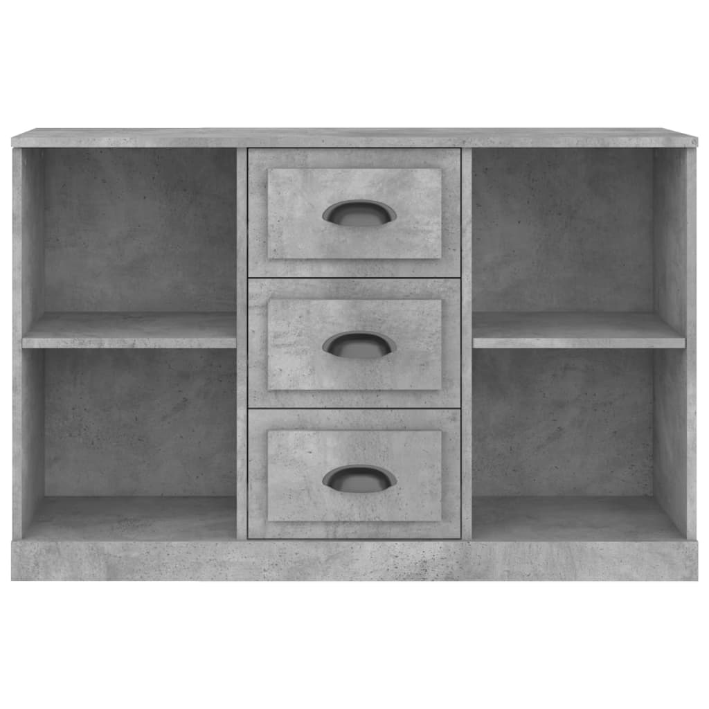 Credenza grigio cemento 104,5x35,5x67,5 cm in multistrato