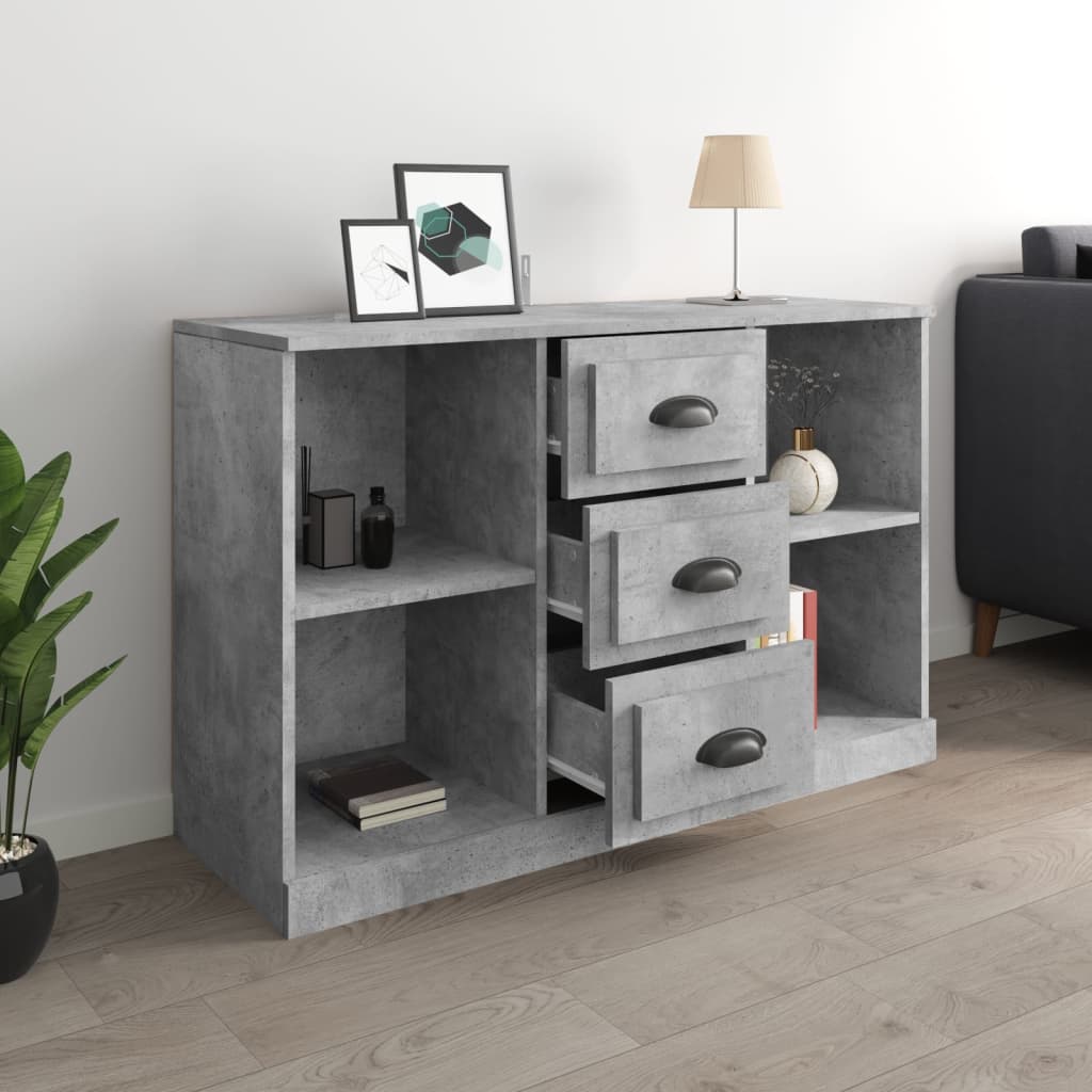 Concrete gray buffet 104.5x35.5x67.5 cm engineering wood