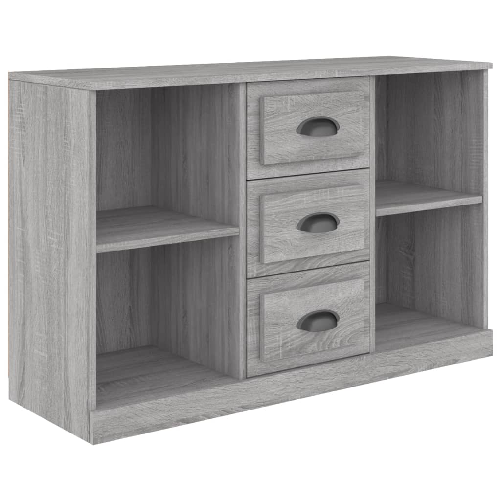 Credenza Sonoma grigia 104,5x35,5x67,5 cm in derivati ​​del legno