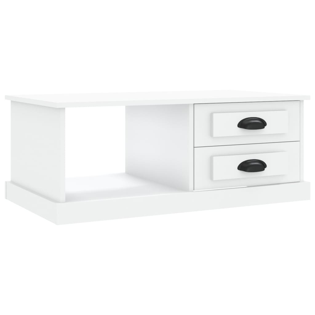 Tavolino bianco 90x50x35 cm in MDF
