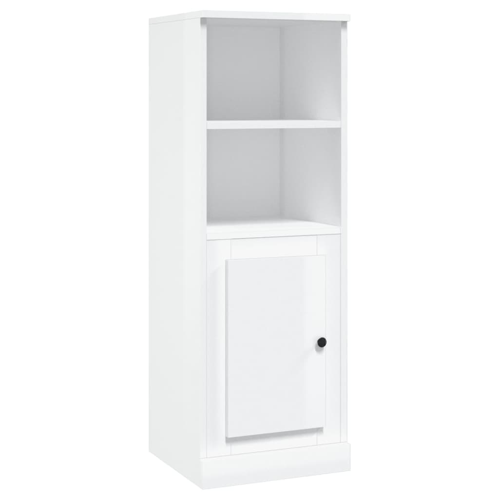 Shiny white high white buffet 36x35.5x103.5 cm engineering wood