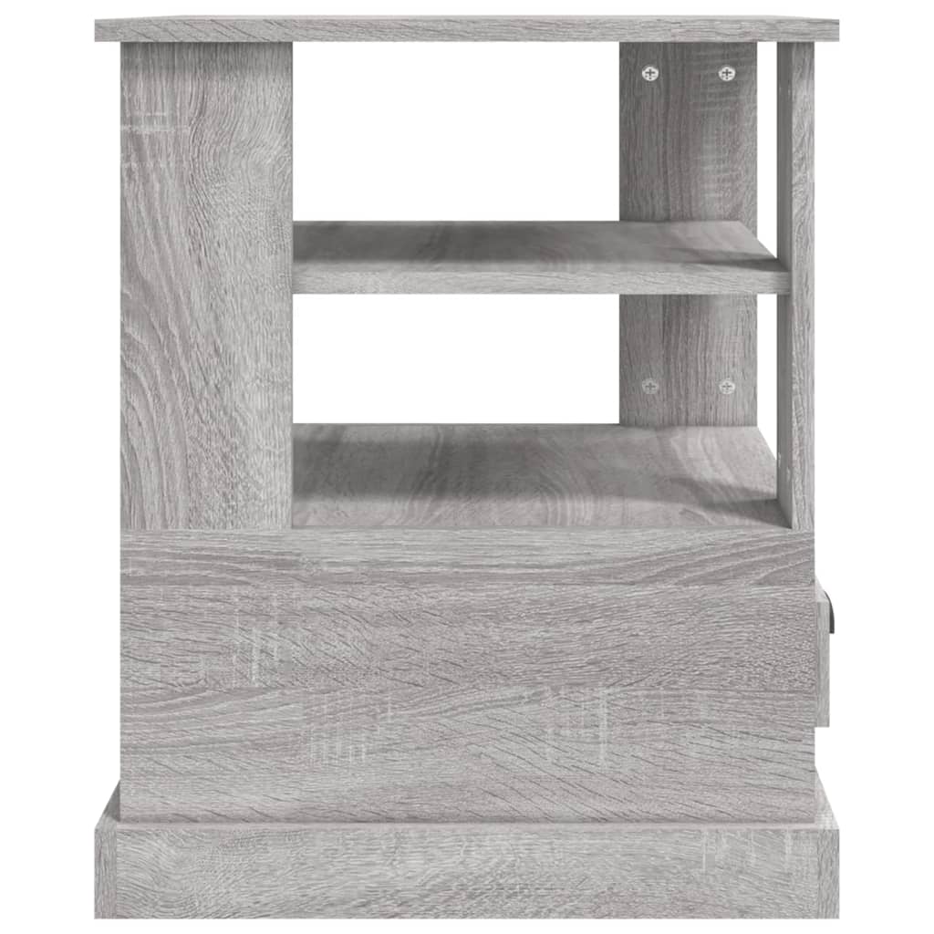 Tavolino Sonoma grigio 50x50x60 cm in derivati ​​del legno