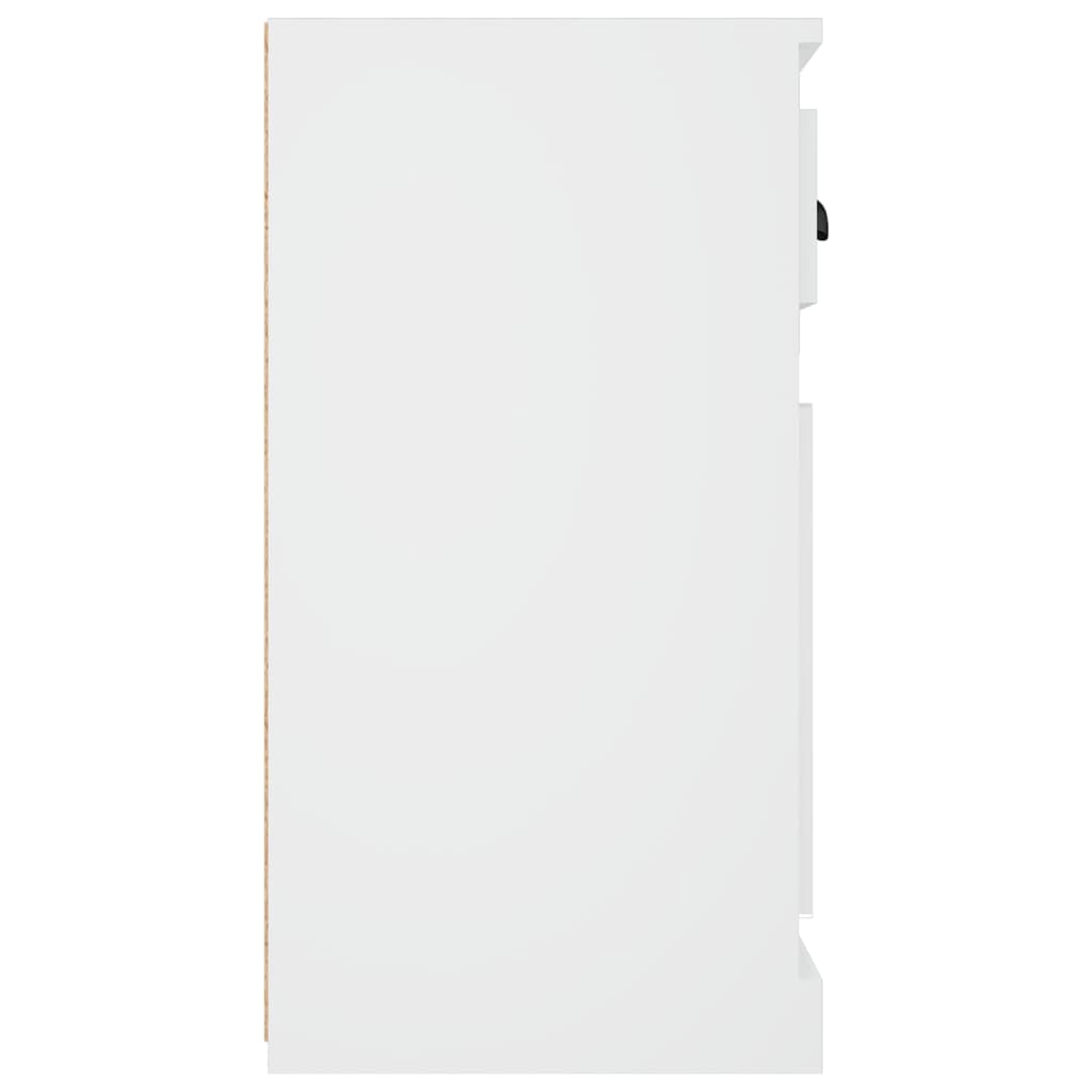 Buffet bianco 70x35.5x67,5 cm in legno di ingegneria
