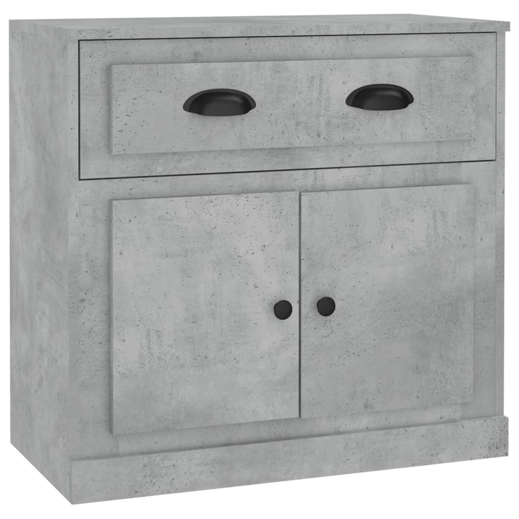 Credenza grigio cemento 70x35,5x67,5 cm in multistrato