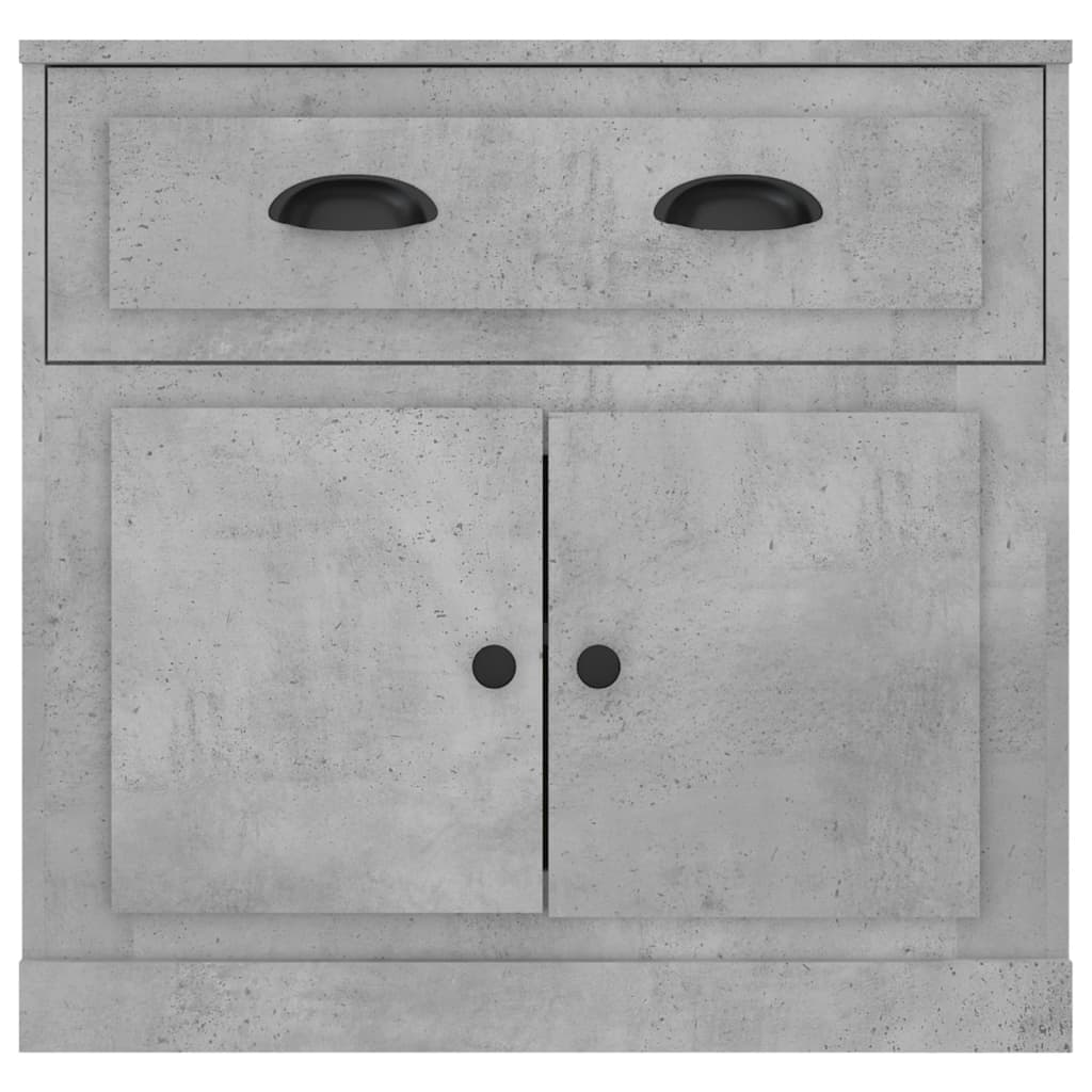 Credenza grigio cemento 70x35,5x67,5 cm in multistrato