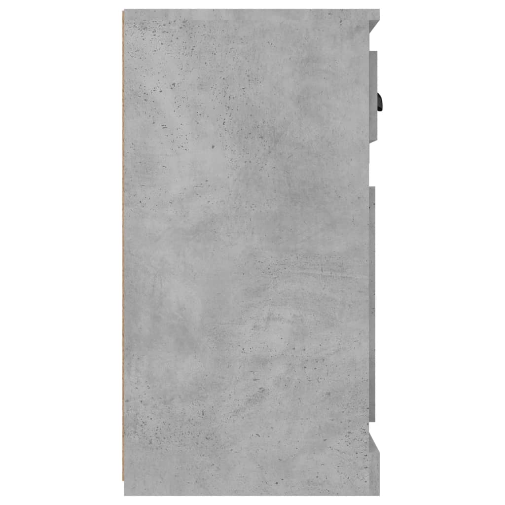 Credenza grigio cemento 70x35,5x67,5 cm in multistrato