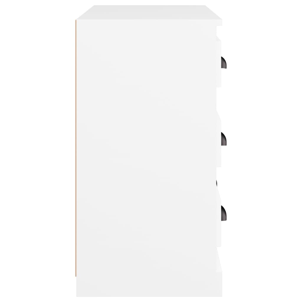 Buffet bianco 70x35.5x67,5 cm in legno di ingegneria