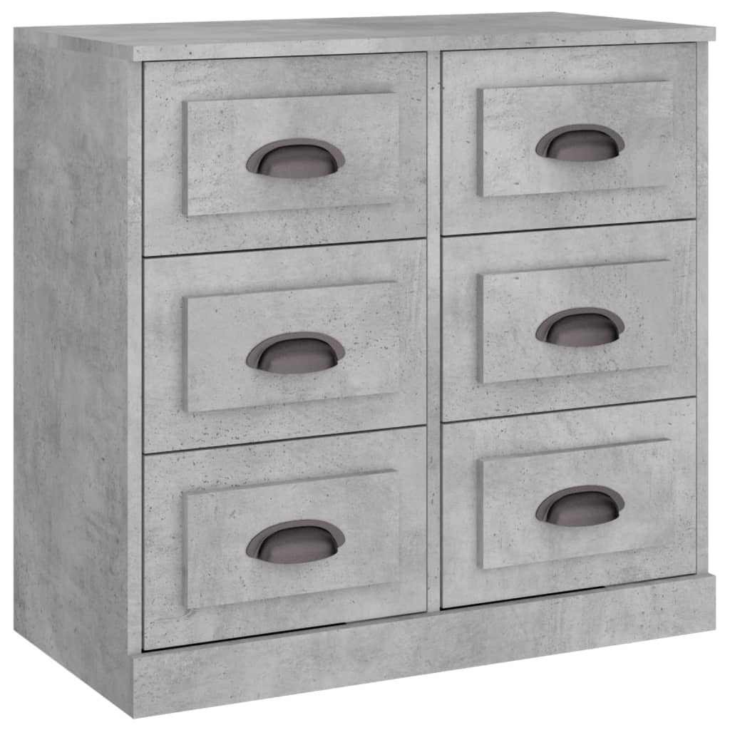 Credenza grigio cemento 70x35,5x67,5 cm in multistrato