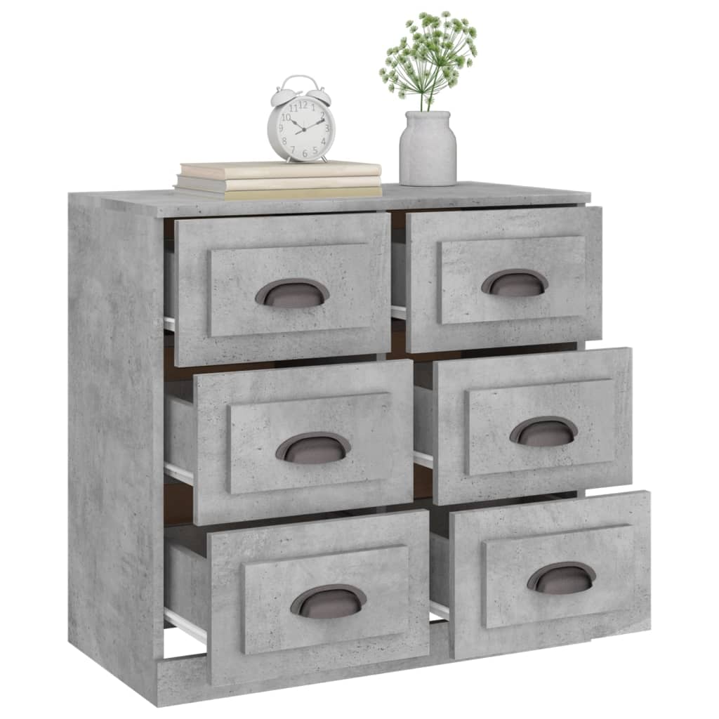 Concrete gray buffet 70x35.5x67.5 cm engineering wood