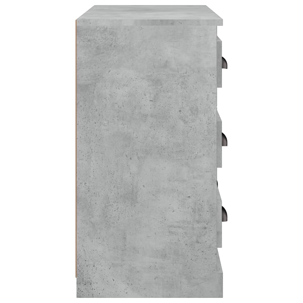 Credenza grigio cemento 70x35,5x67,5 cm in multistrato