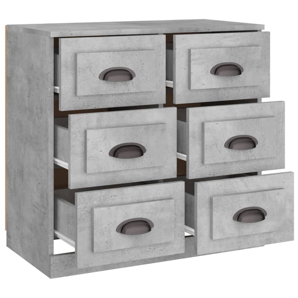 Concrete gray buffet 70x35.5x67.5 cm engineering wood