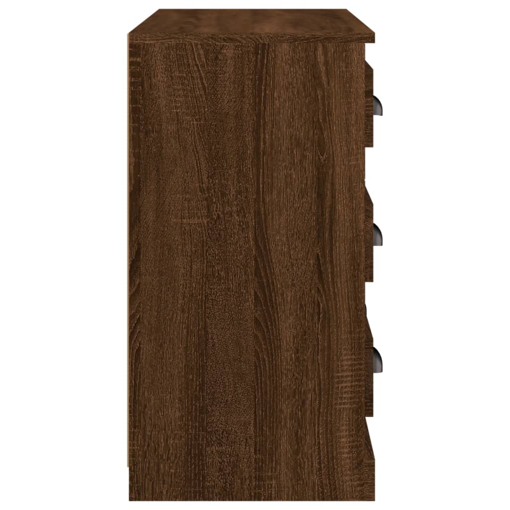 Brown oak buffet 70x35.5x67.5 cm engineering wood