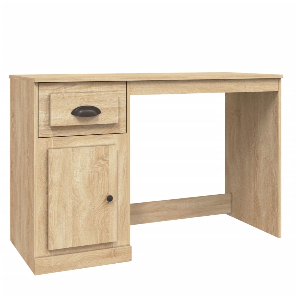 Office with Sonoma oak drawer 115x50x75 cm Engineering wood