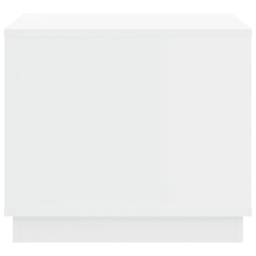 Table basse blanc 51x50x44 cm bois d'ingénierie