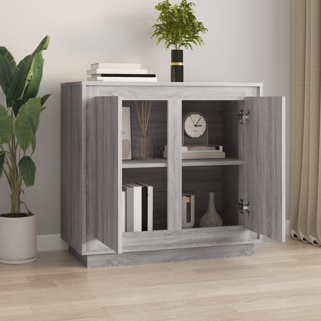 Sonoma Grey Buffet 80x34x75 cm Engineering Holz