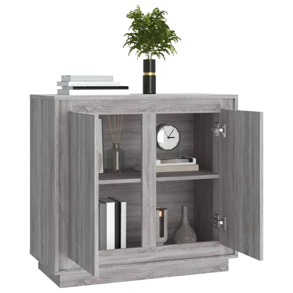 Sonoma gray buffet 80x34x75 cm engineering wood