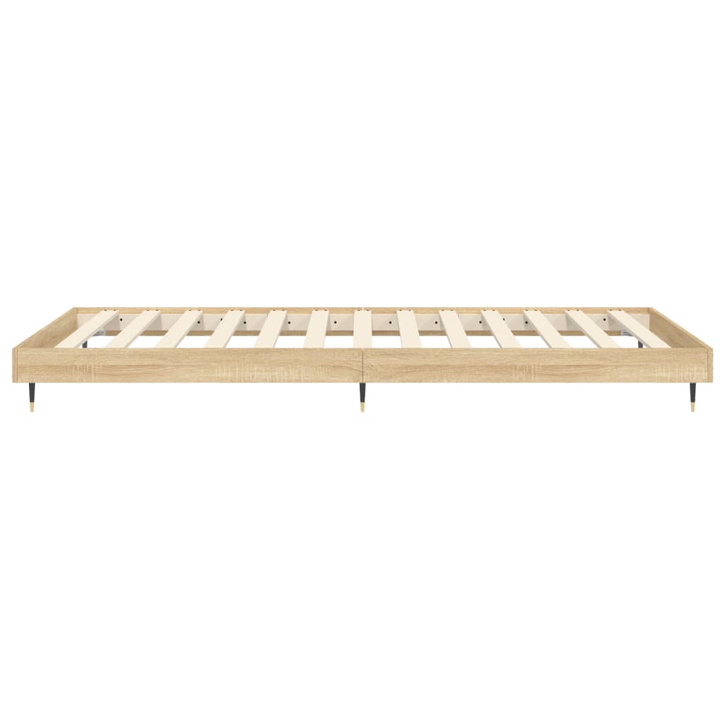 Sonoma oak bed frame 90x190 cm engineering wood