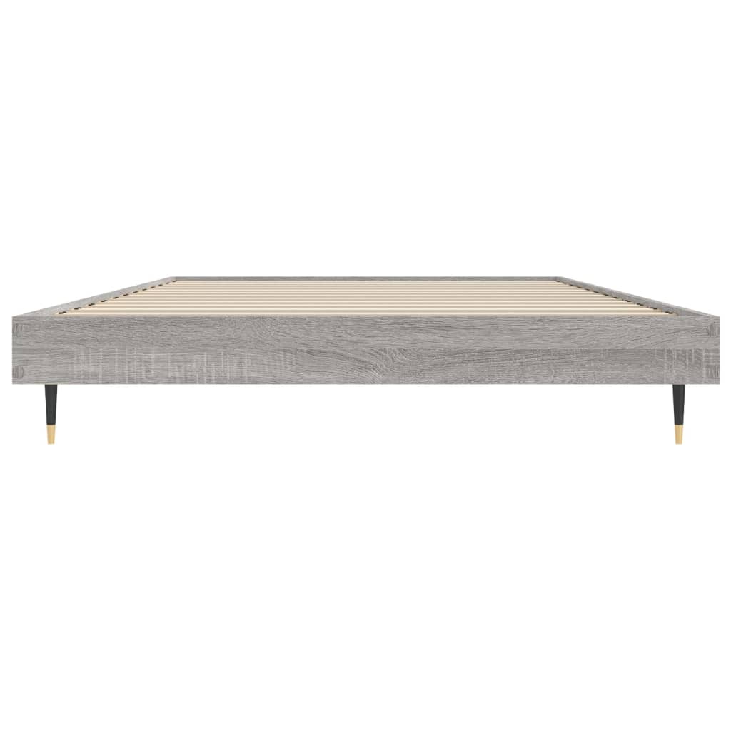 Struttura letto Sonoma grigio 90x190 cm in derivati ​​del legno