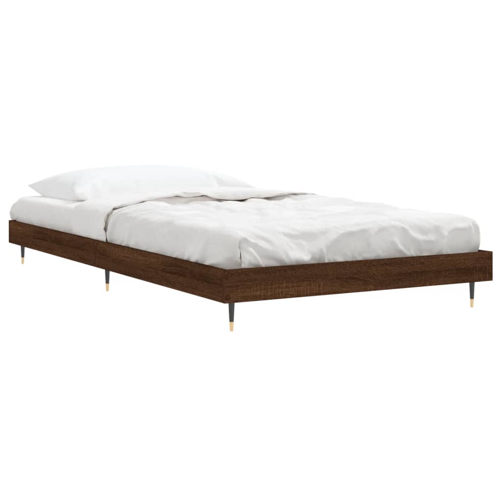 90x190 cm engineering oak bed frame 90x190 cm