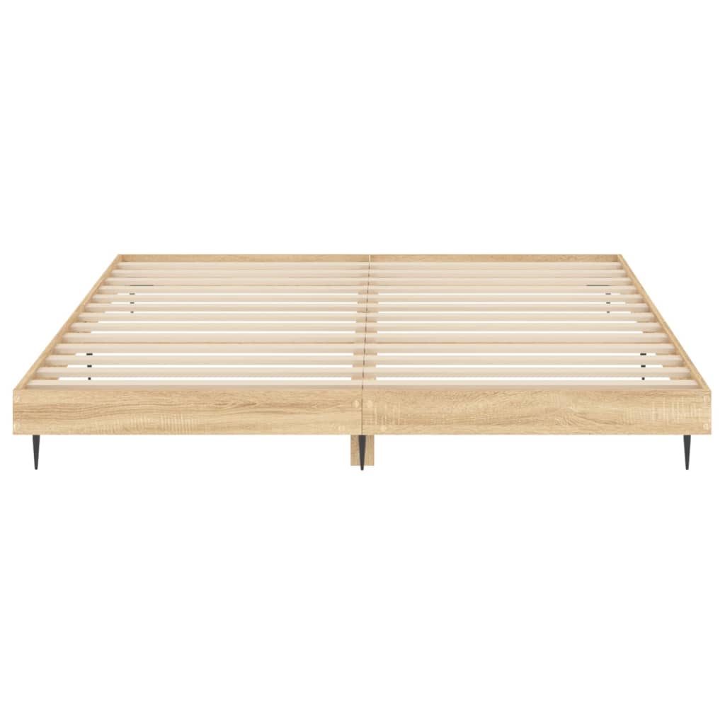 Sonoma oak bed frame 120x200 cm engineering wood