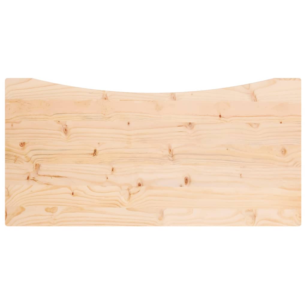 Dessus de bureau 100x60x2,5 cm bois massif de pin