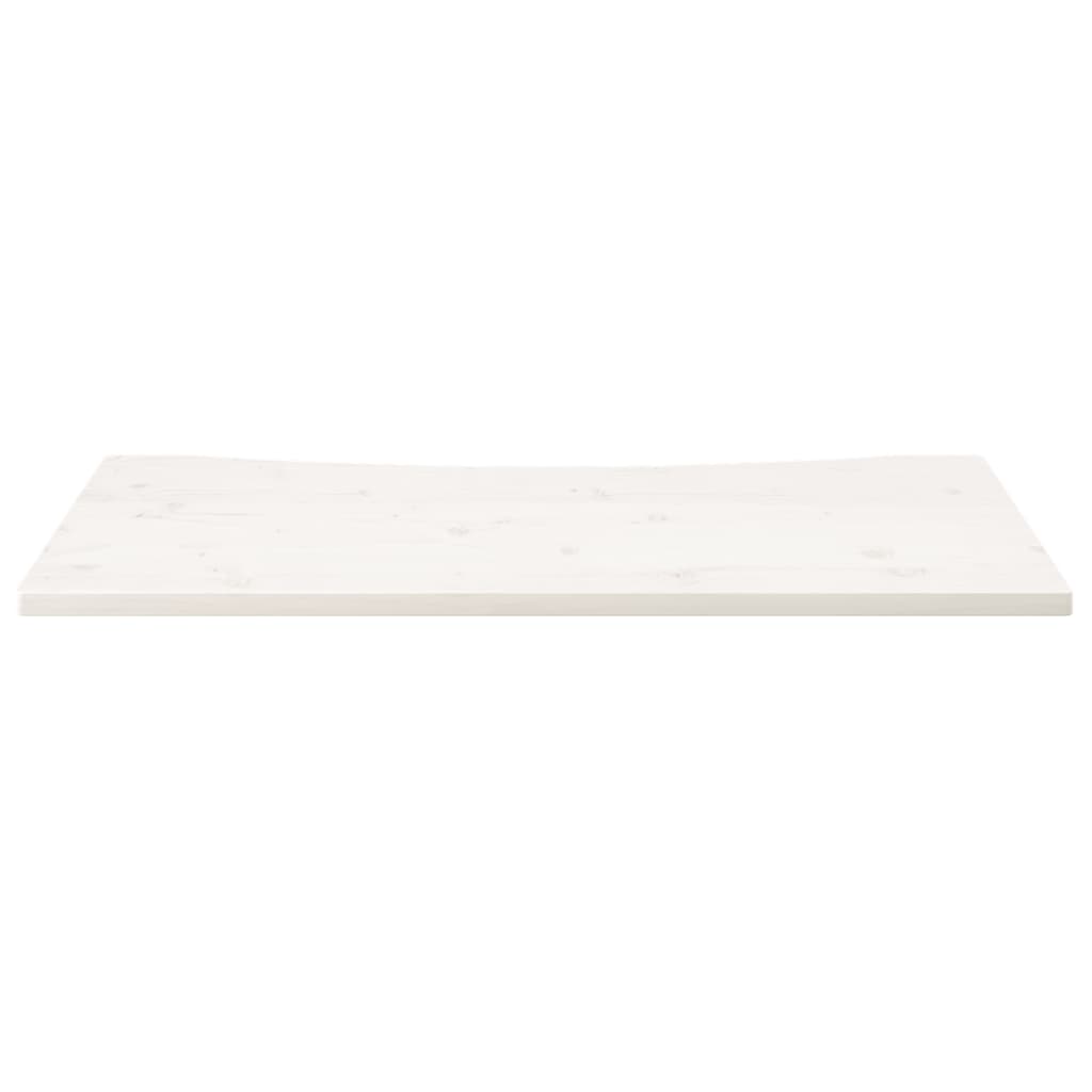 Dessus de bureau blanc 110x60x2,5 cm bois massif de pin