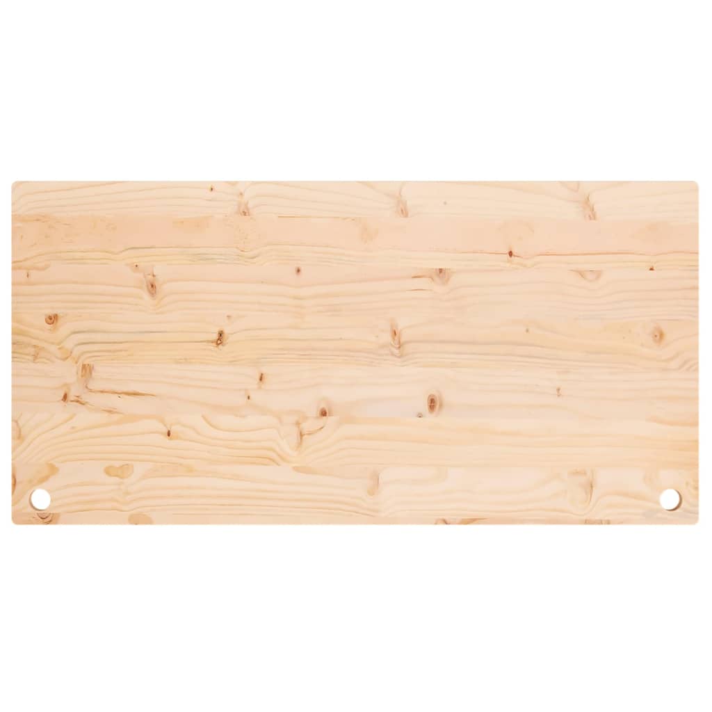 Dessus de bureau 100x50x2,5 cm bois massif de pin