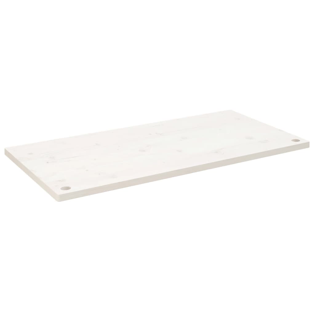 Weißer Schreibtisch Top 100x50x2,5 cm Festkiefer Holz