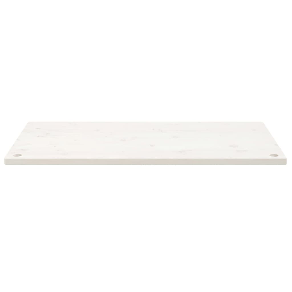 Dessus de bureau blanc 110x55x2,5 cm bois massif de pin