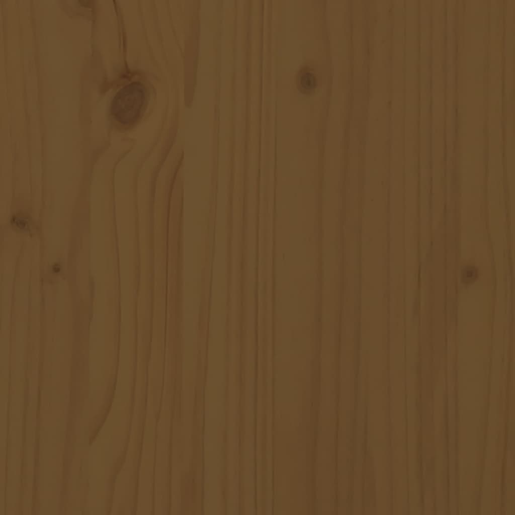 Sedie a sdraio 2 pezzi marrone miele 199,5x60x74 cm in legno di pino massiccio