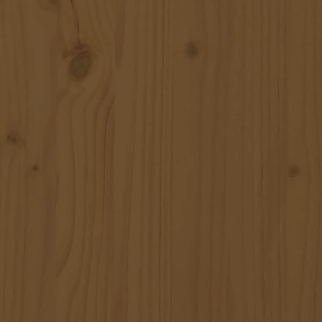 Panca da giardino marrone miele 80x38x45 cm in legno di pino massiccio