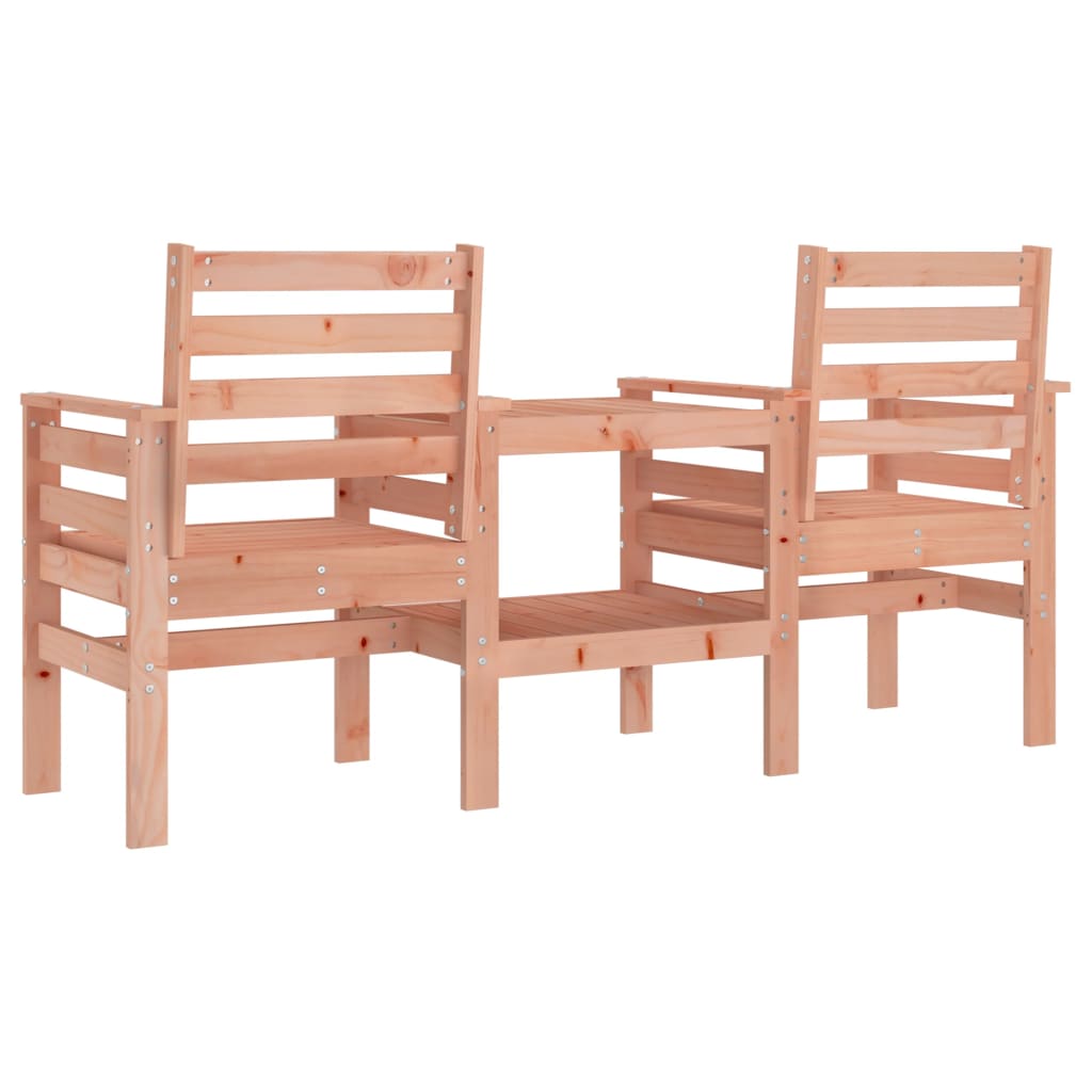 Panca da giardino con 2 tavolo in legno in legno massiccio di Douglas
