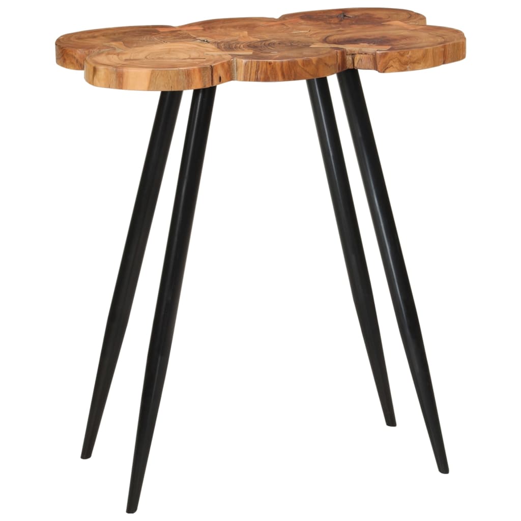 Tavolino da bar in legno massello di acacia 90x54x105 cm