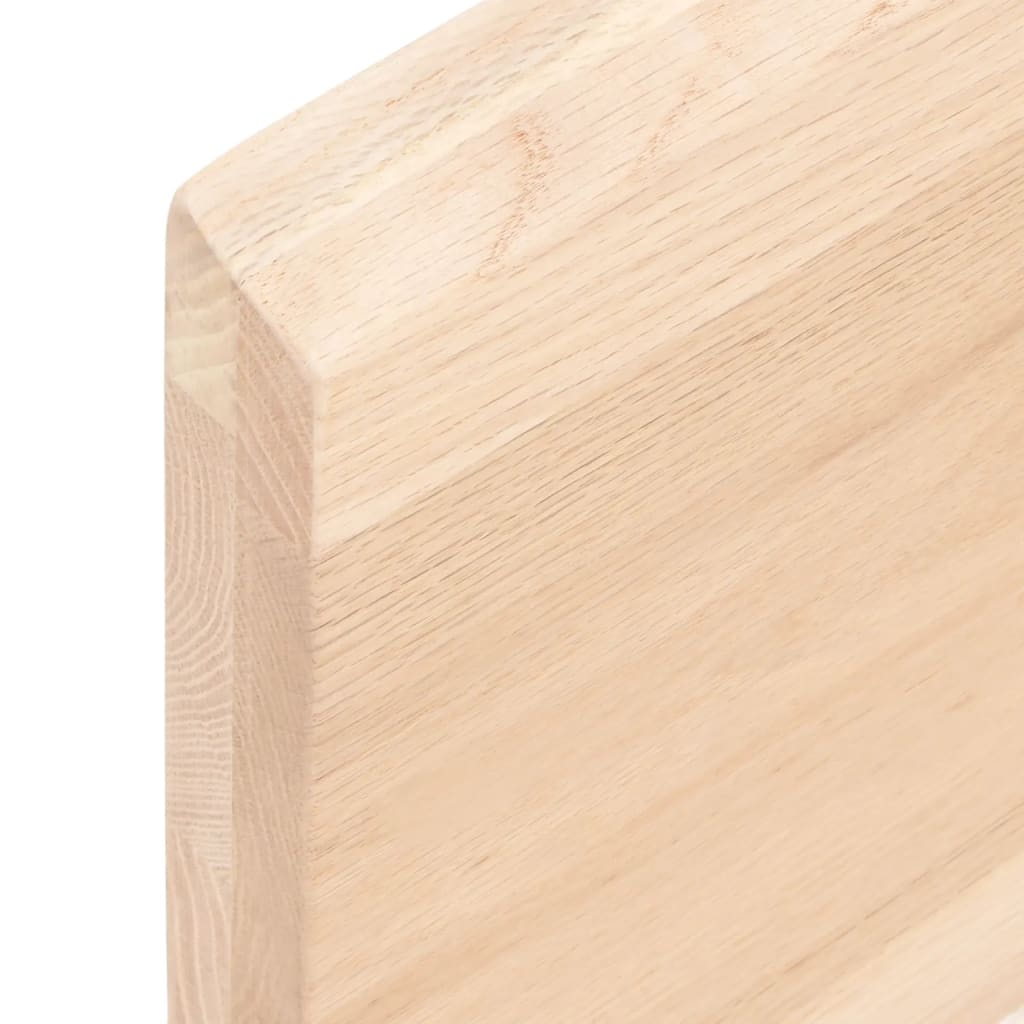 Mensola a muro 40x60x(2-4) cm in legno massello di rovere non trattato