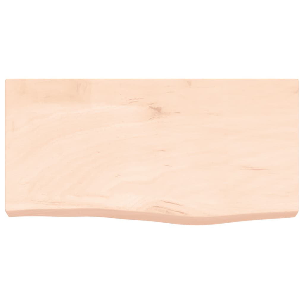 60x30x wall shelf (2-6) cm Untreated solid oak wood