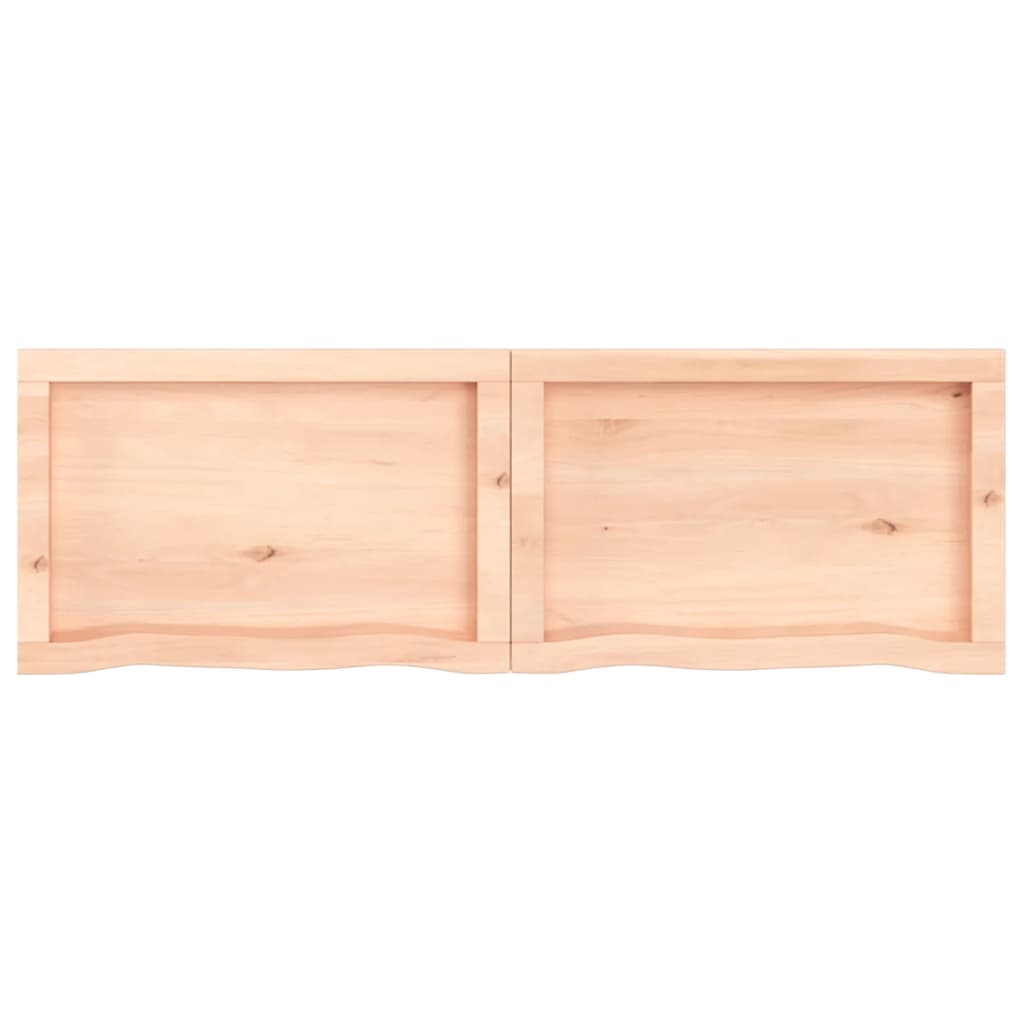 120x40x wall shelf (2-4) cm Undreteed solid oak wood