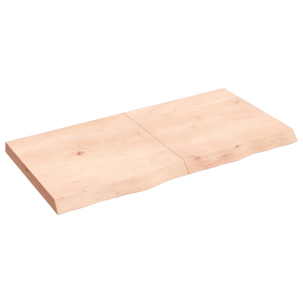 120x60x wall shelf (2-6) CM Undretered solid oak wood