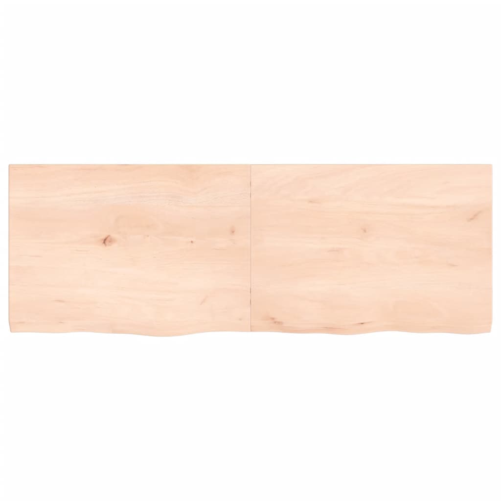 140x50x wall shelf (2-4) cm Untreated solid oak wood