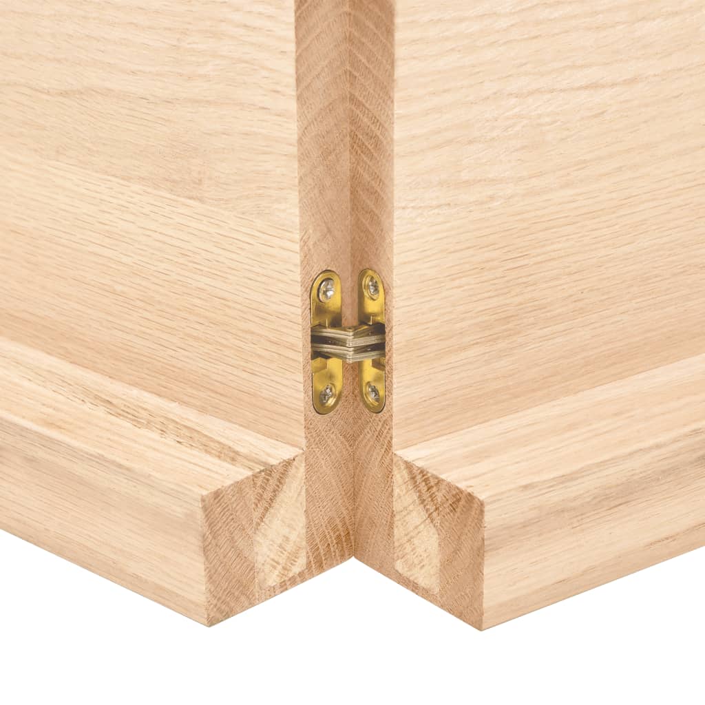 160x30x Scaffale a parete (2-6) cm in legno di quercia solida non classificata