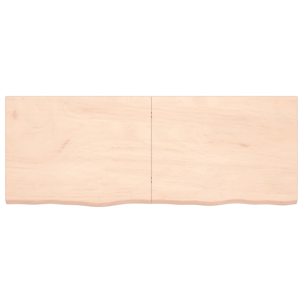 160x60x wall shelf (2-4) cm Undretered solid oak wood