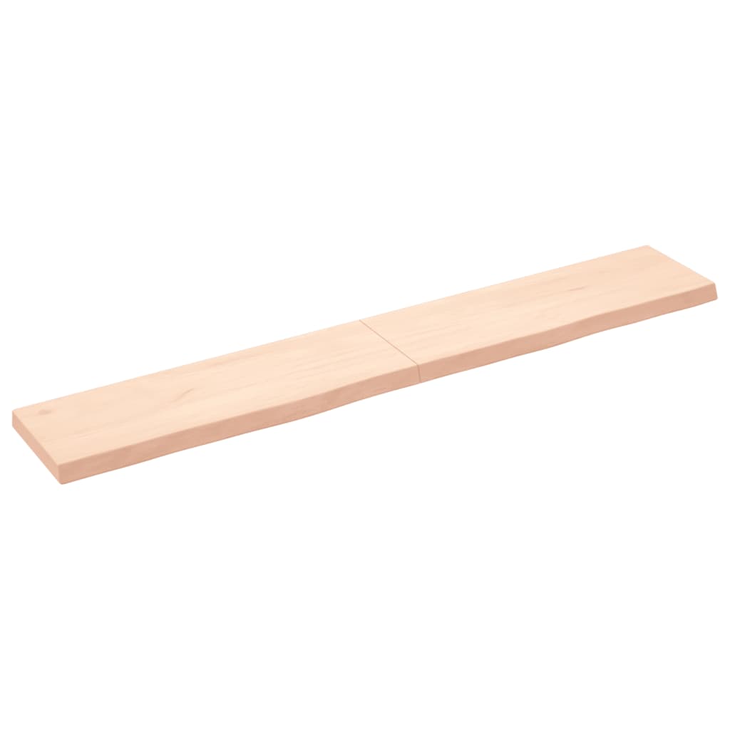 180x30x wall shelf (2-6) CM Undretered solid oak wood
