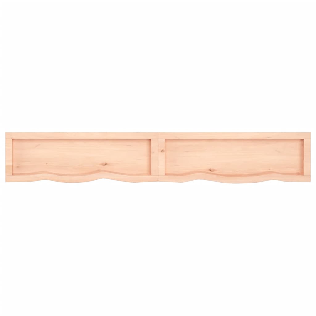 180x30x Wandschelf (2-6) cm undreterierter Eichenholz Holz