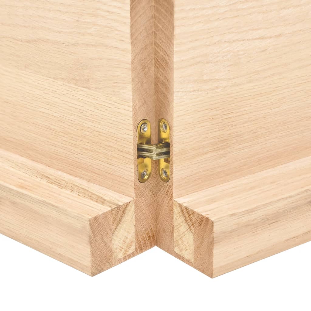 180x30x wall shelf (2-6) CM Undretered solid oak wood