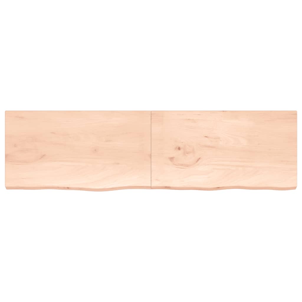220x60x Wandschelf (2-4) cm undtristische Eichenholz aus massivem Eichenholz