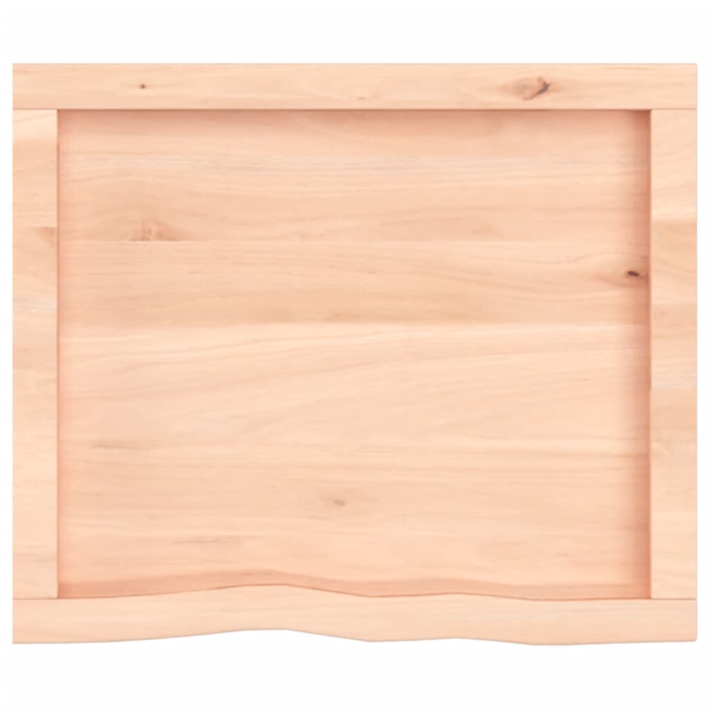 Dessus de table 60x50x(2-6) cm bois de chêne massif non traité